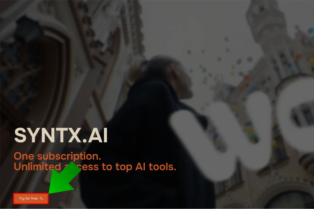 How to Get SYNTX.Ai Free Trial? 3 Click on Try for Free Button on SYNTX - TechWinPC